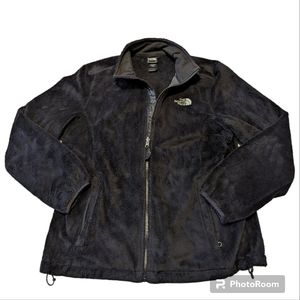 The North Face Black Osito Soft Fleece Full Zip Jacket Coat Size Large